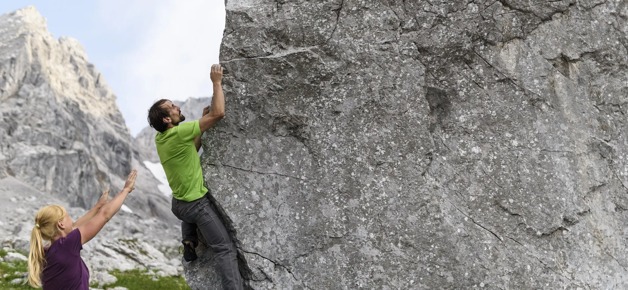 Outdoor-Klettern am Fels | © DAV/Wolfgang Ehn